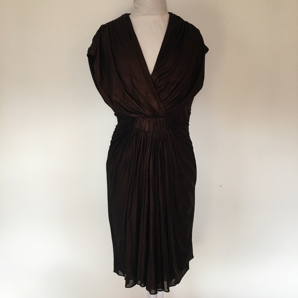 Badgley Mischka Collection Ruched Cocktail Dress